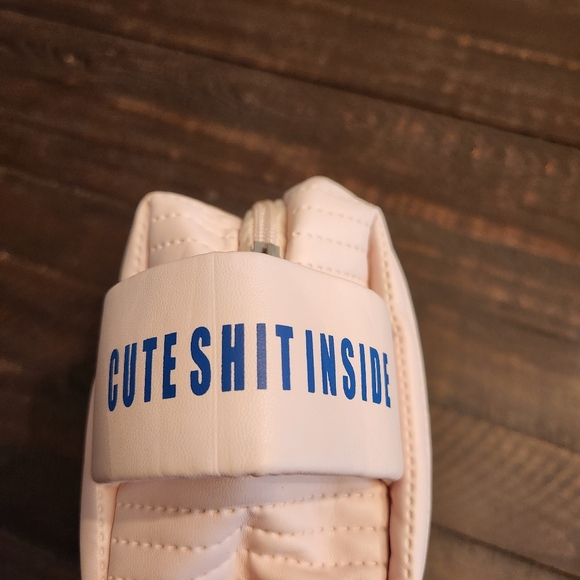 Larissa Loden Cosmetic Bag Pink Quilted Cosmetic Bag - Picture 3 of 7